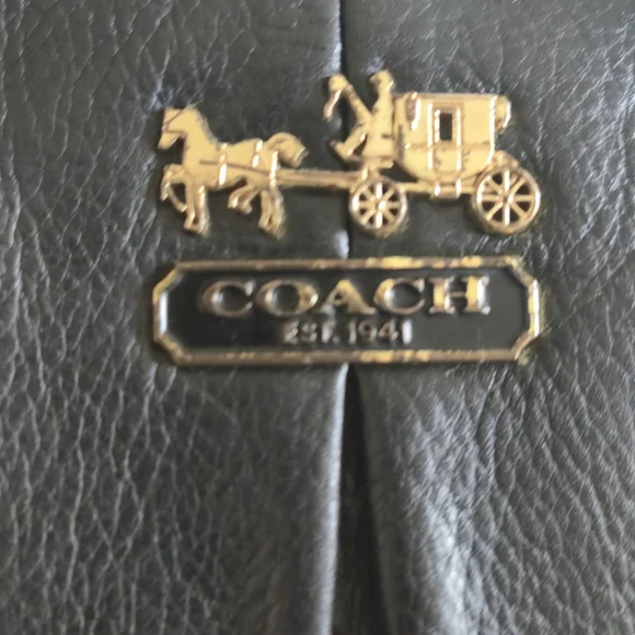 Coach Vintage  Juliette Black Leather  Bag - Picture 6 of 16